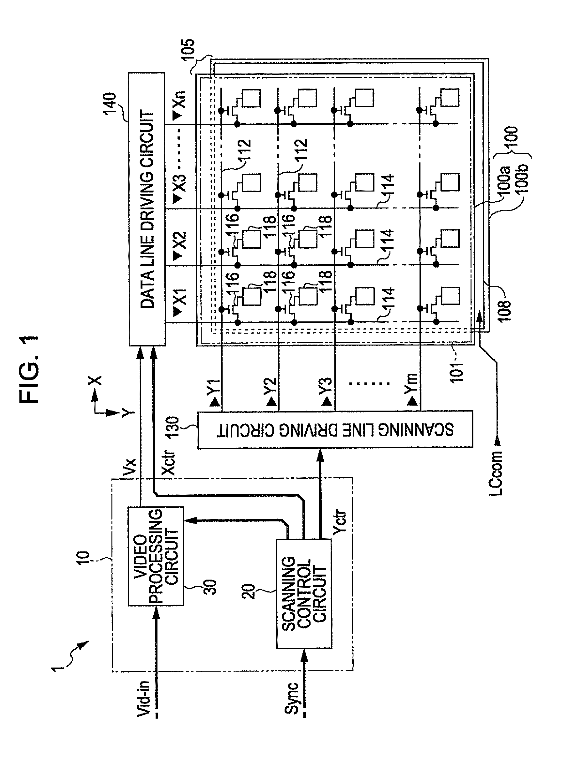 Video processing circuit and method, liquid crystal display apparatus, and electronic apparatus