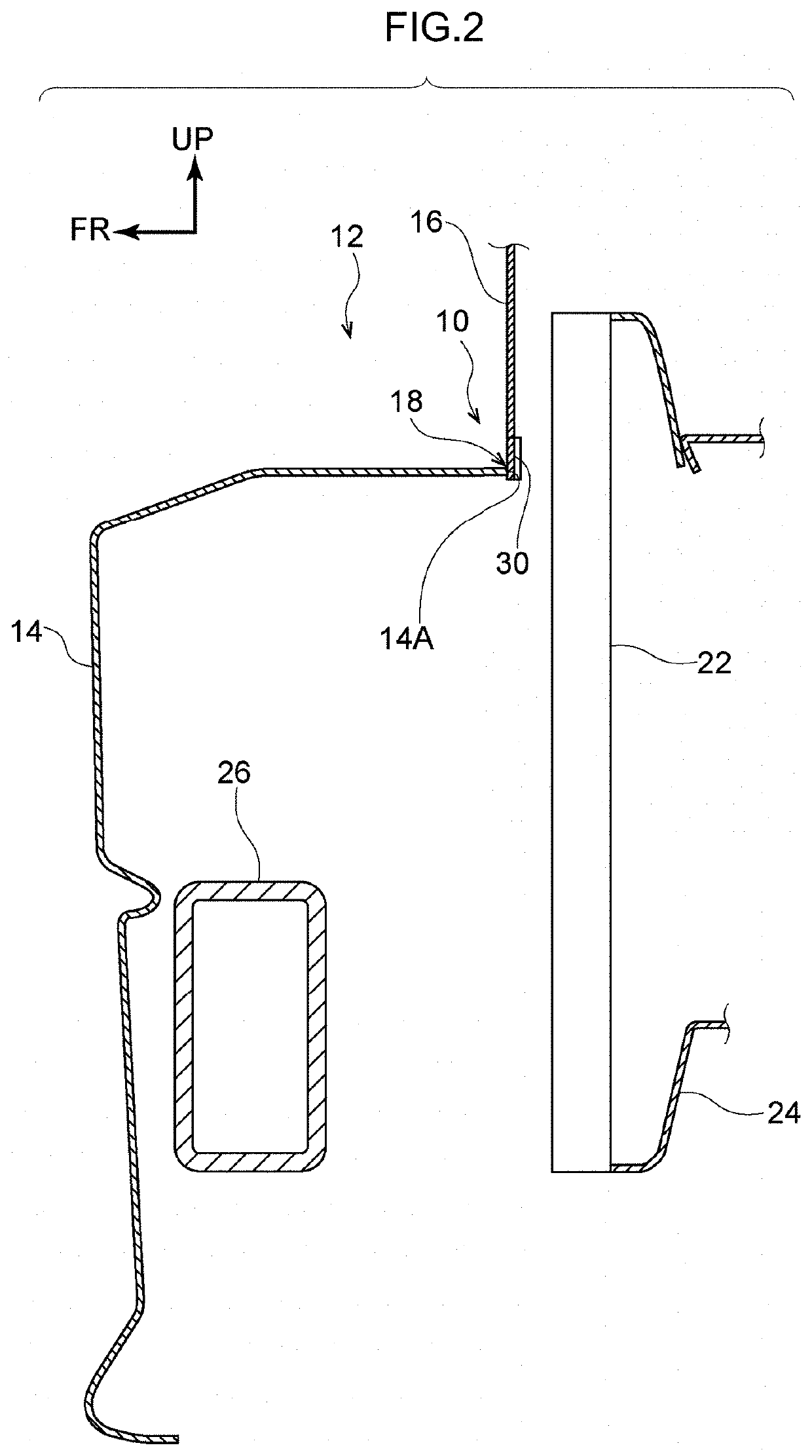 Vehicle cooling air introduction structure