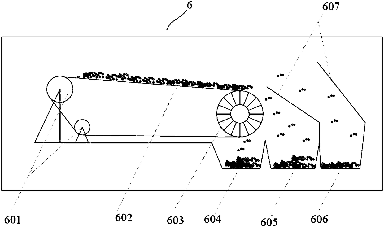 Green recycling system and method for glass tube of waste and old fluorescent lamp