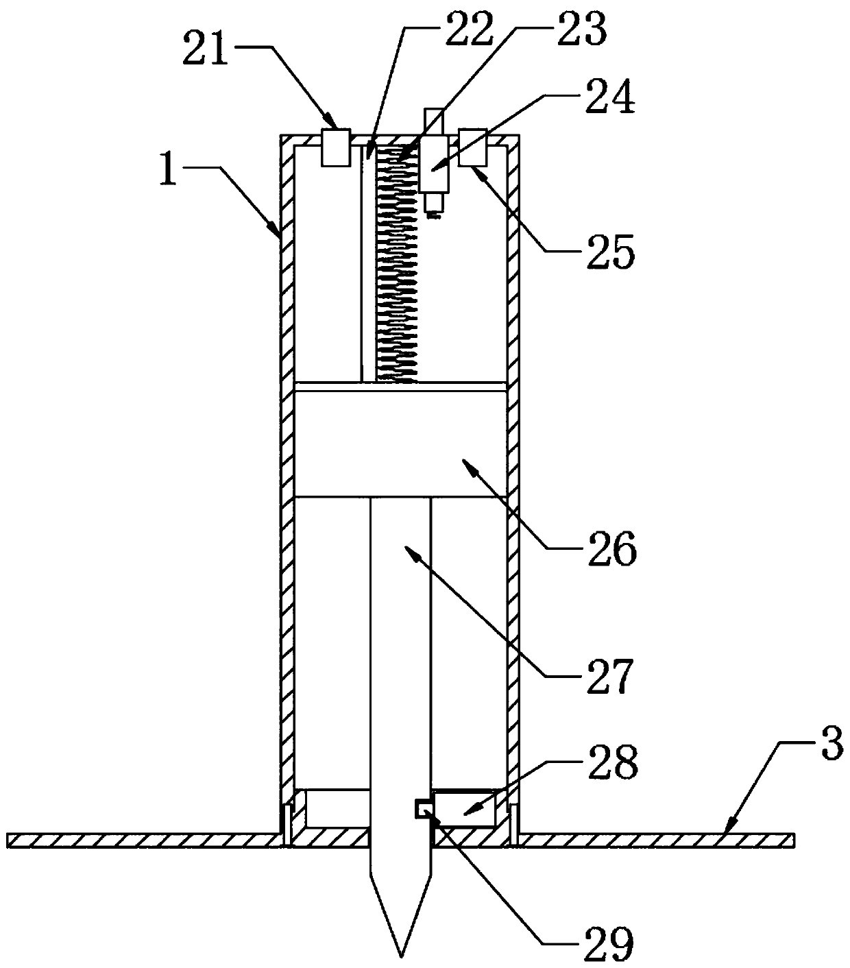 Automobile emergency braking safety device