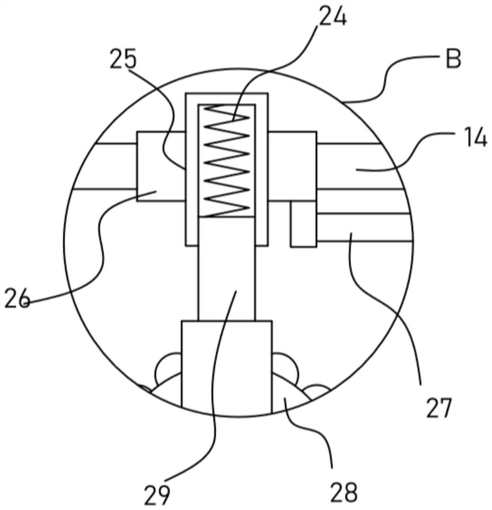 Grain crushing and grinding device for food processing