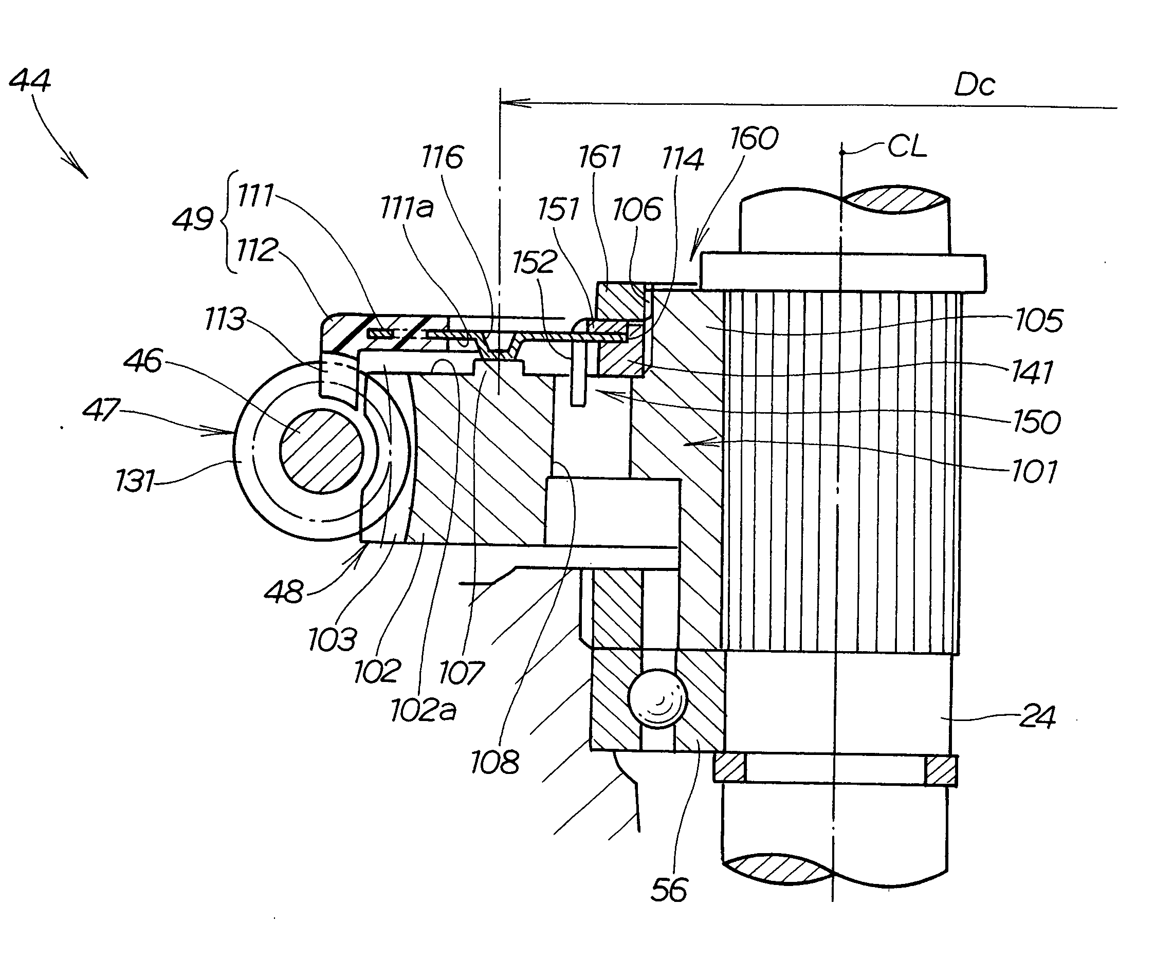 Worm gear mechanism and electric power steering apparatus equipped with the worm gear mechanism