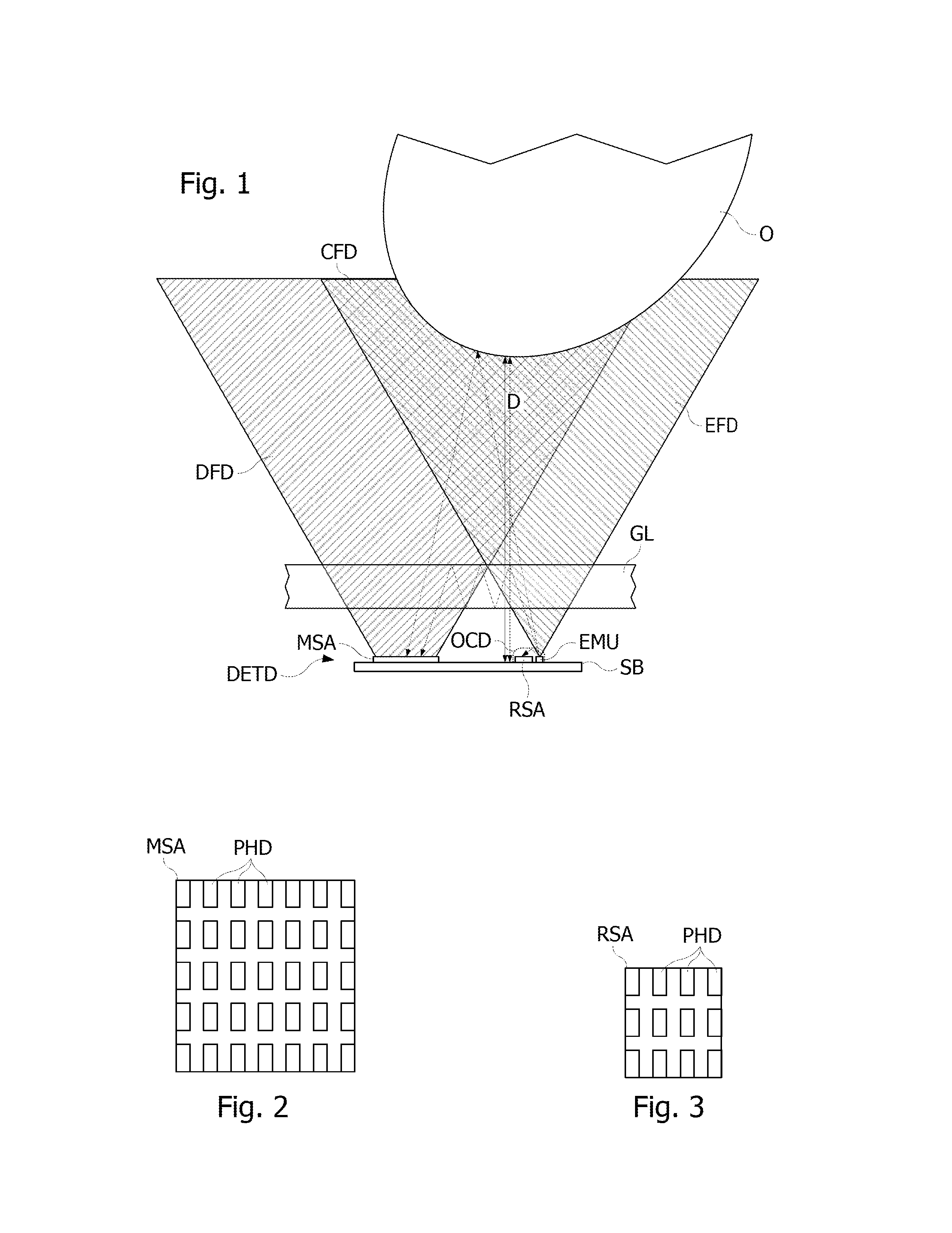 Device for detecting an object using spad photodiodes