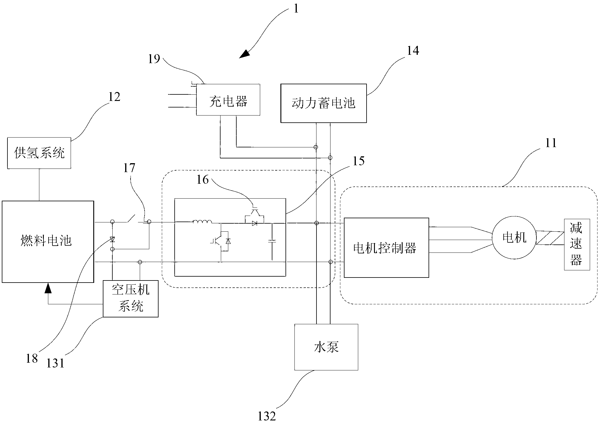 Power supply system of hybrid electric vehicle