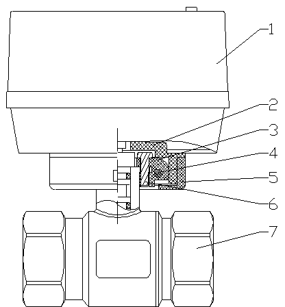 Sealing structure of auto-control valve shell