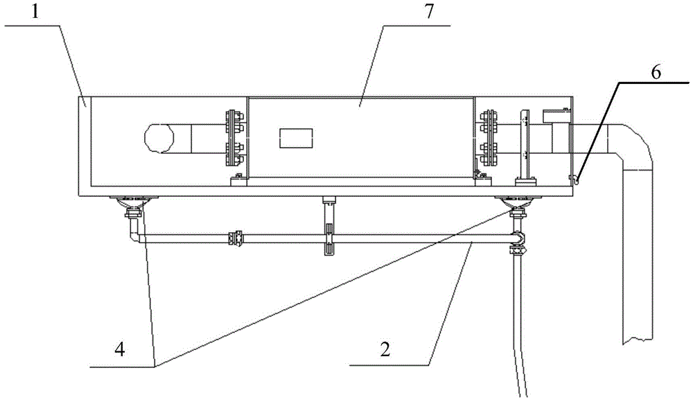 Top cover device and silencer overhead system