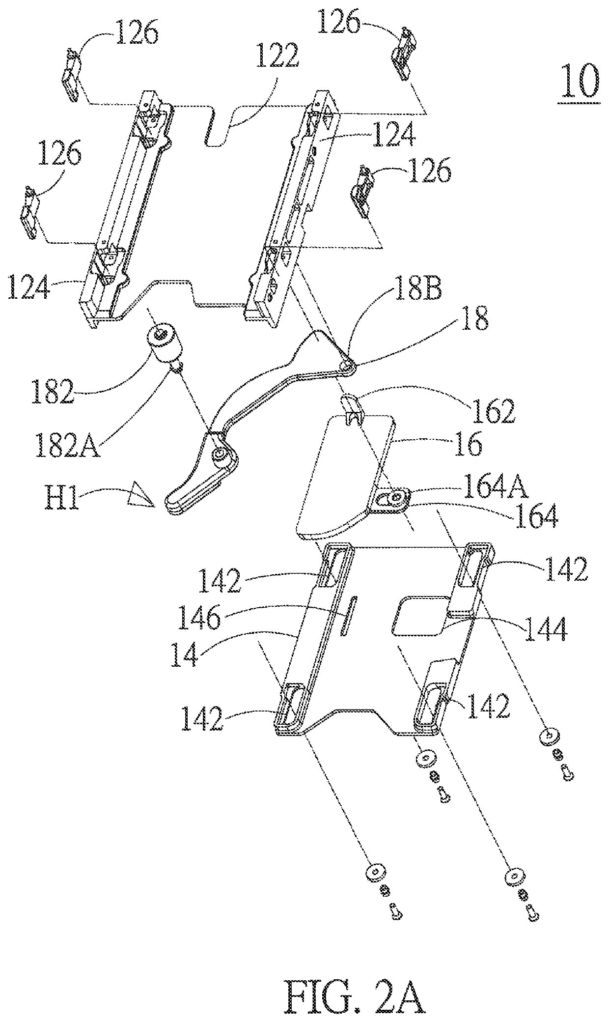 Removing mechanism of storage device