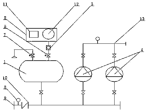 Parallel-connection jacking pressure non-negative pressure water supply device