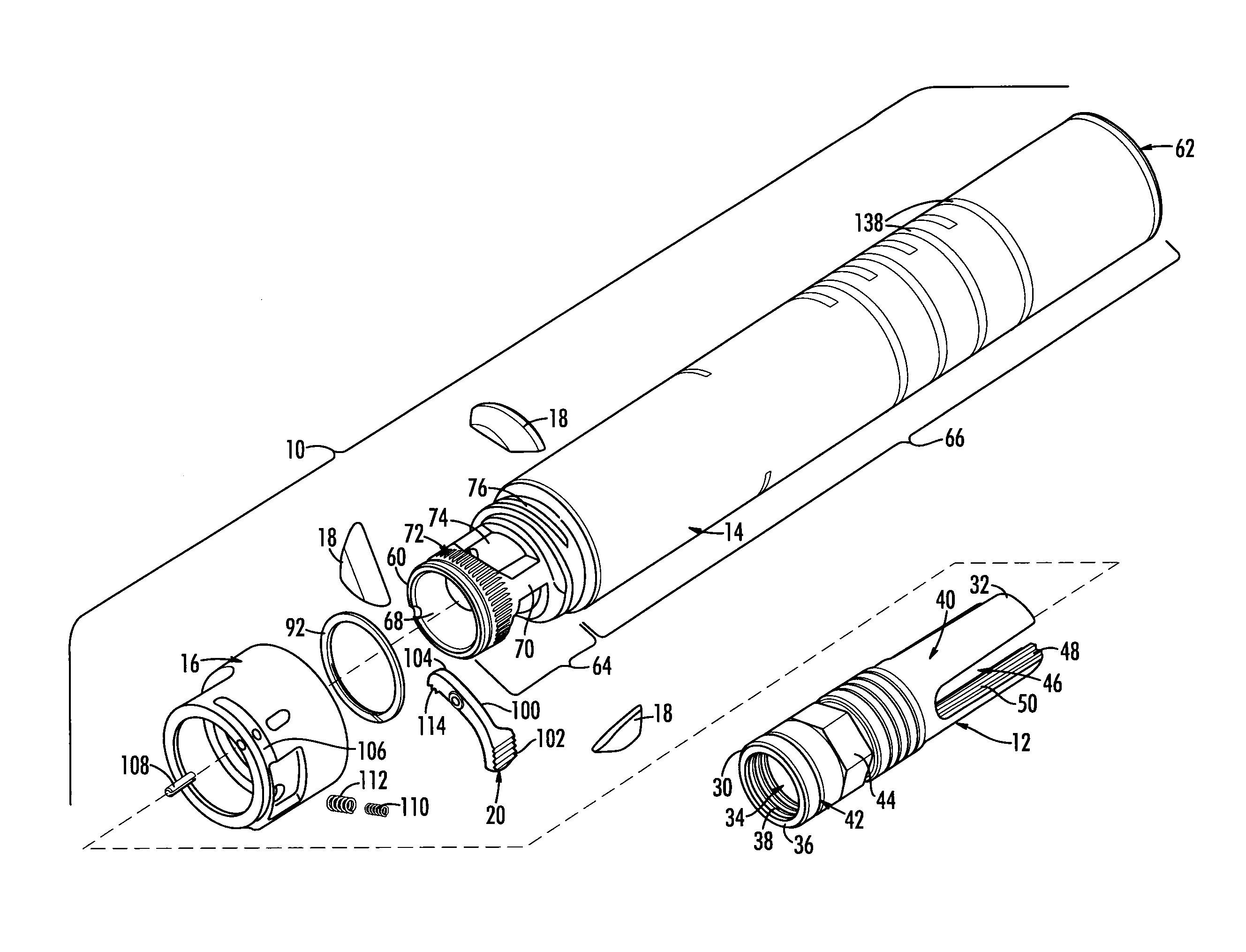 Flash and sound suppressor for a firearm