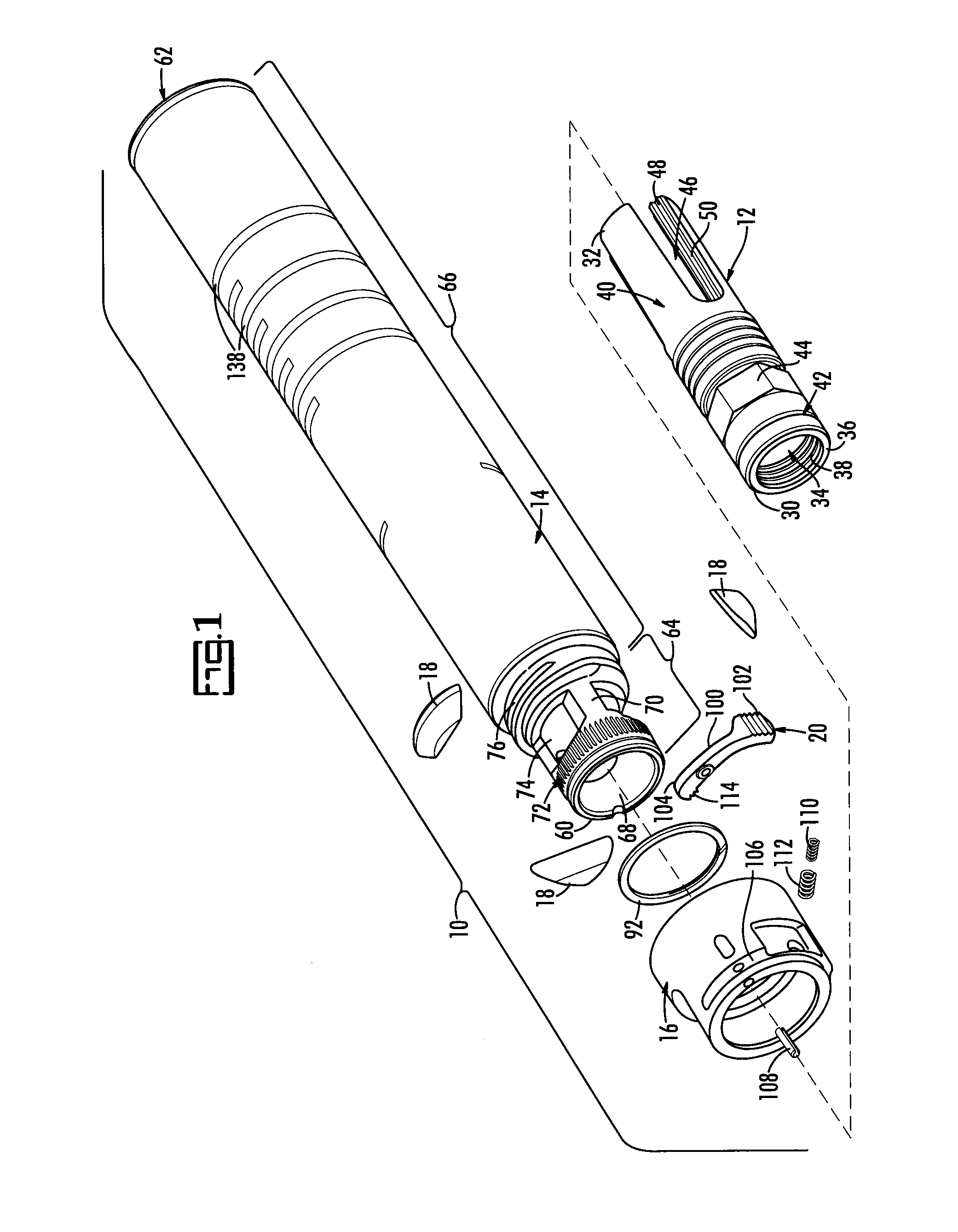 Flash and sound suppressor for a firearm
