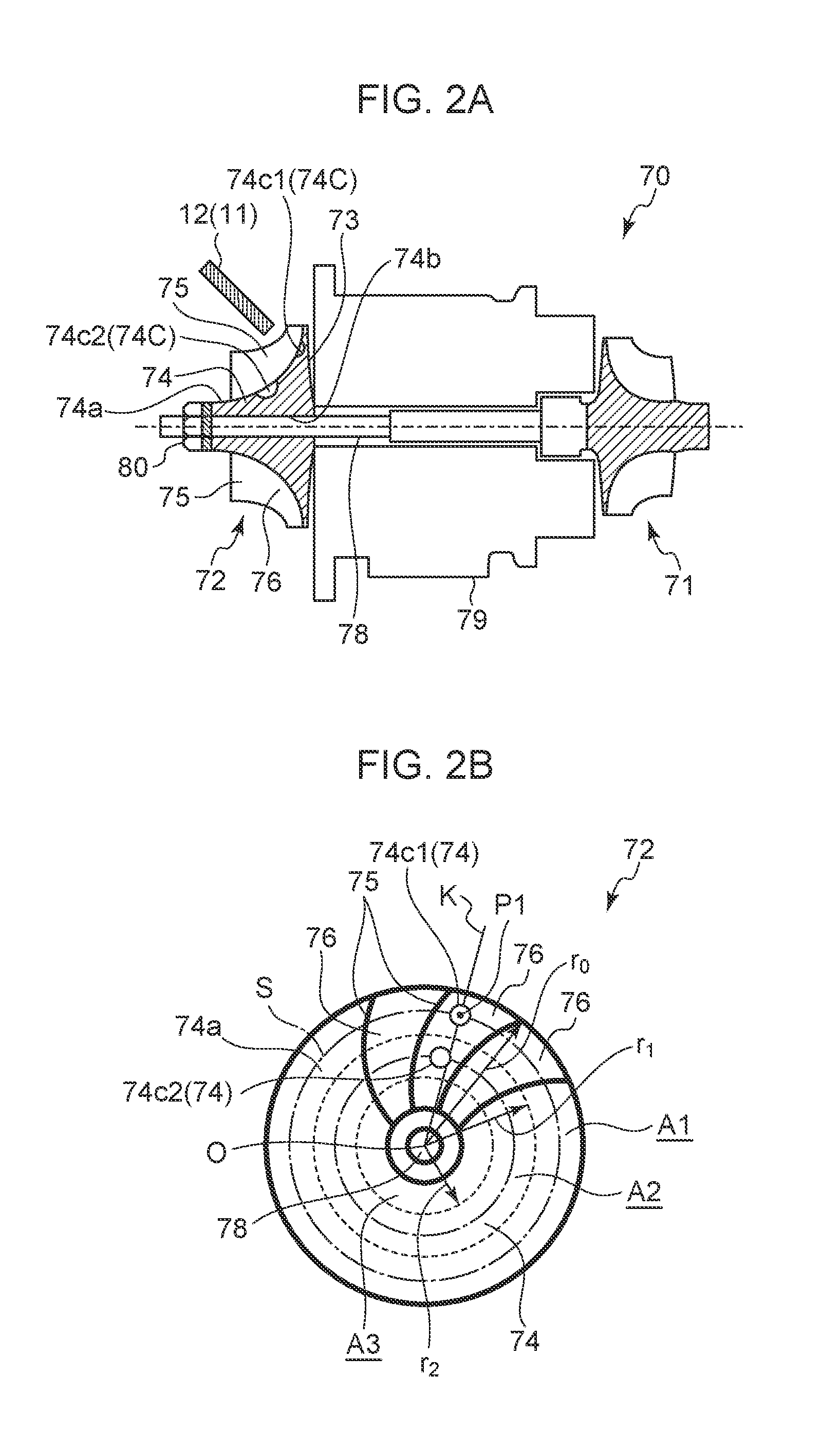 Rotary fluid element and method of correcting unbalance of rotary fluid element