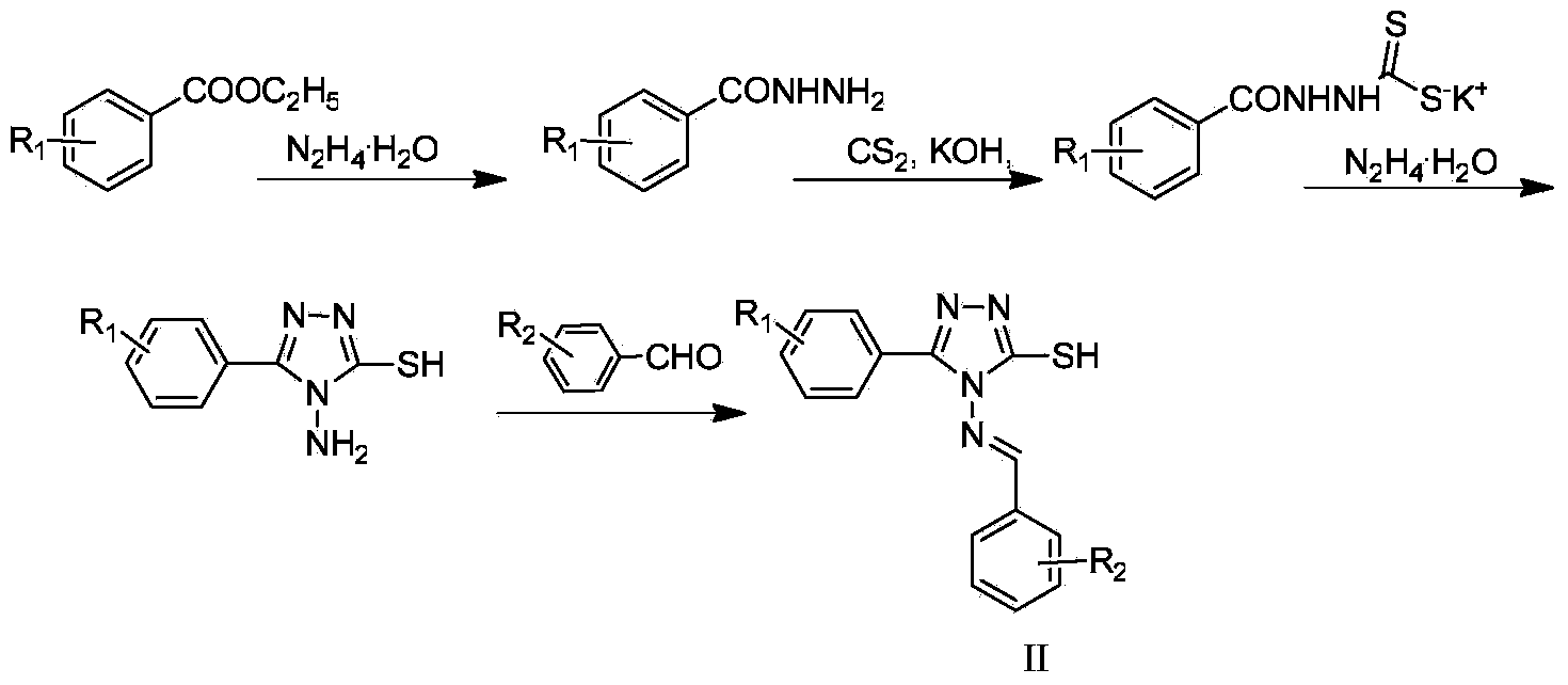 (E)-methyl 2-methoxyiminobenzeneacetate compound containing 1, 2, 4-triazole and preparation method and application thereof