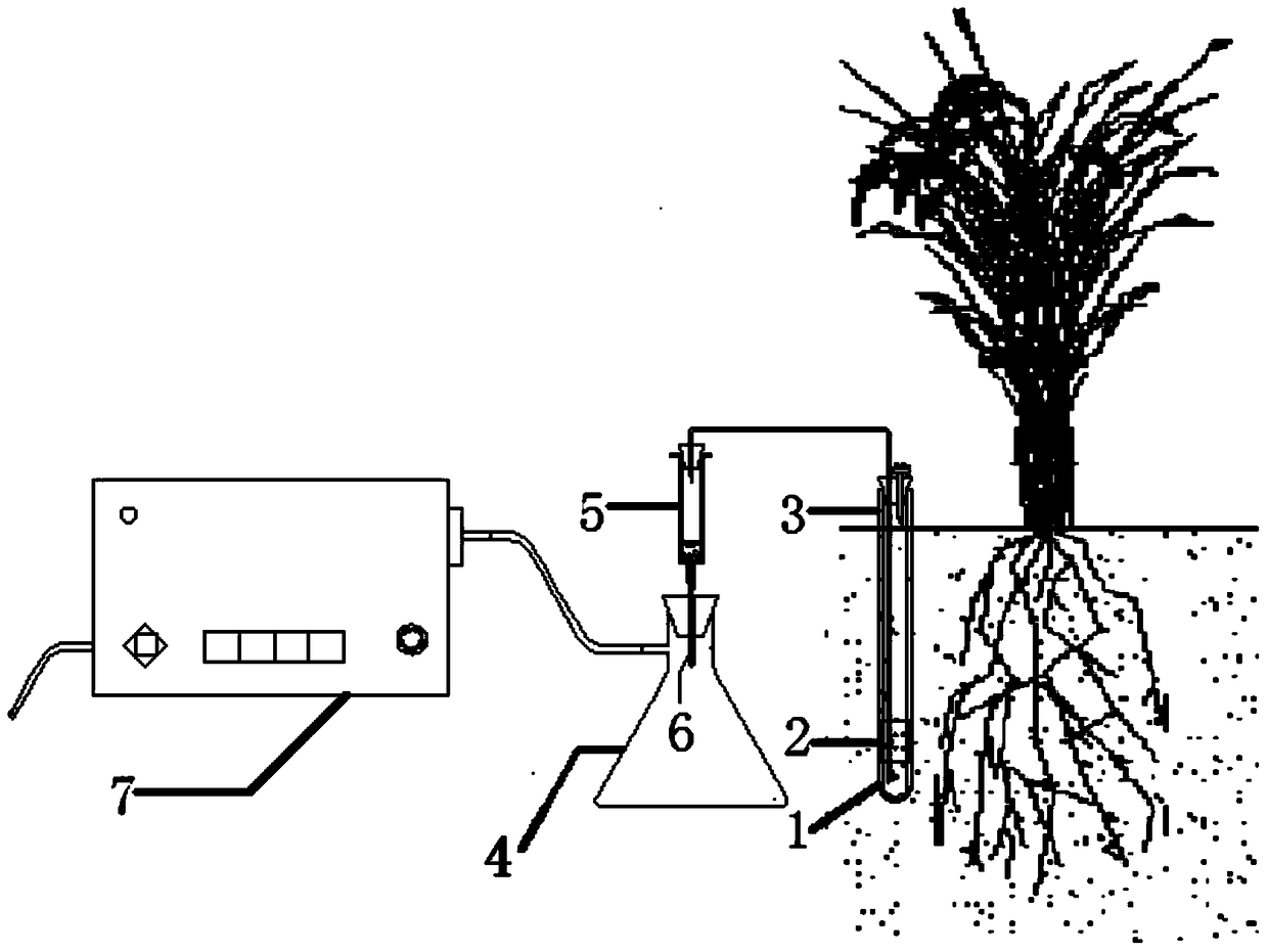 A passive leachate collector suitable for pops detection in soil