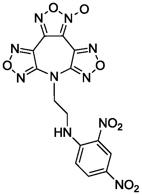 7-(2,4,6-Trinitrophenyl)difurazano-furoxano-azepine compound