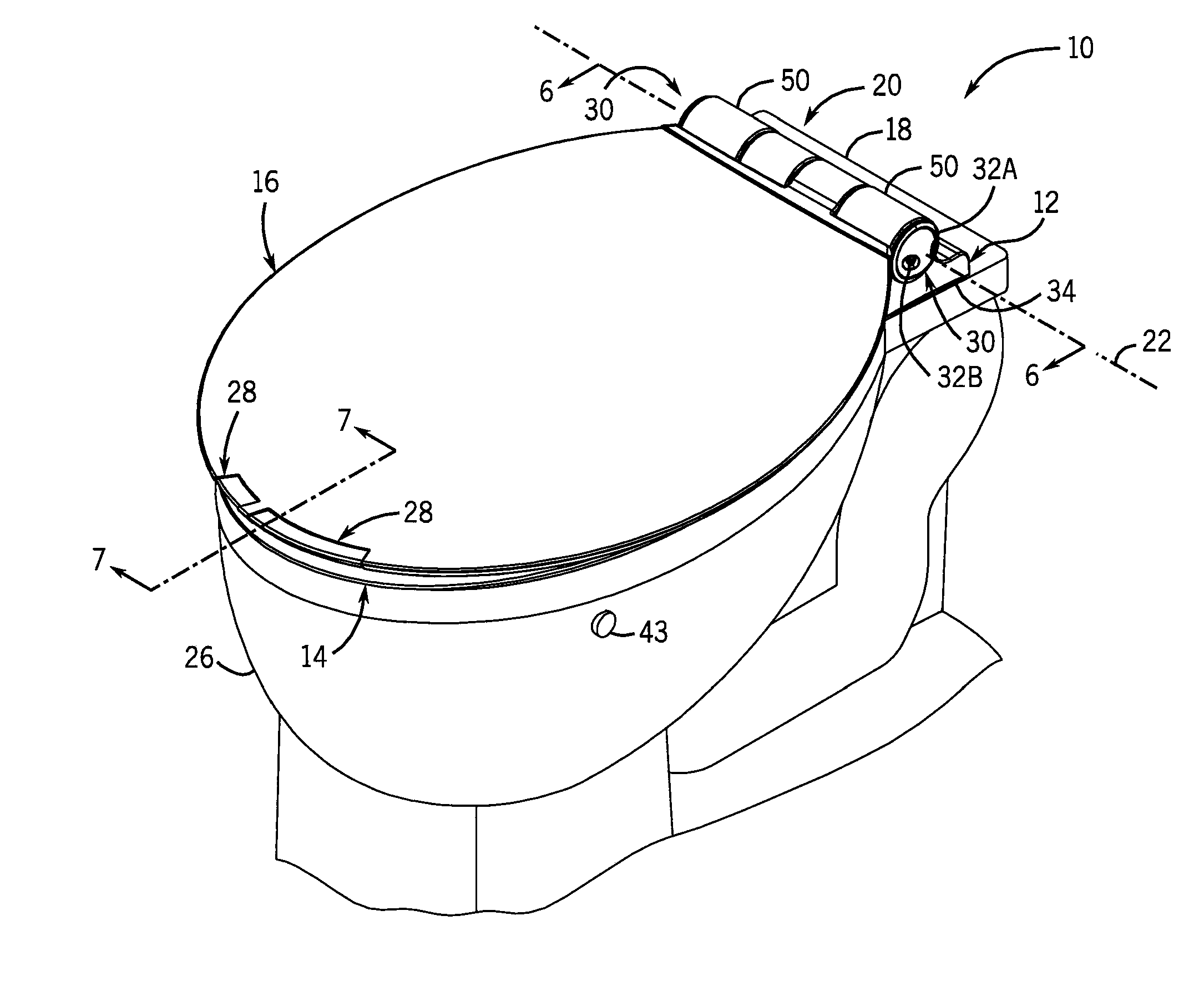 Automated seat and/or lid assembly for a toilet