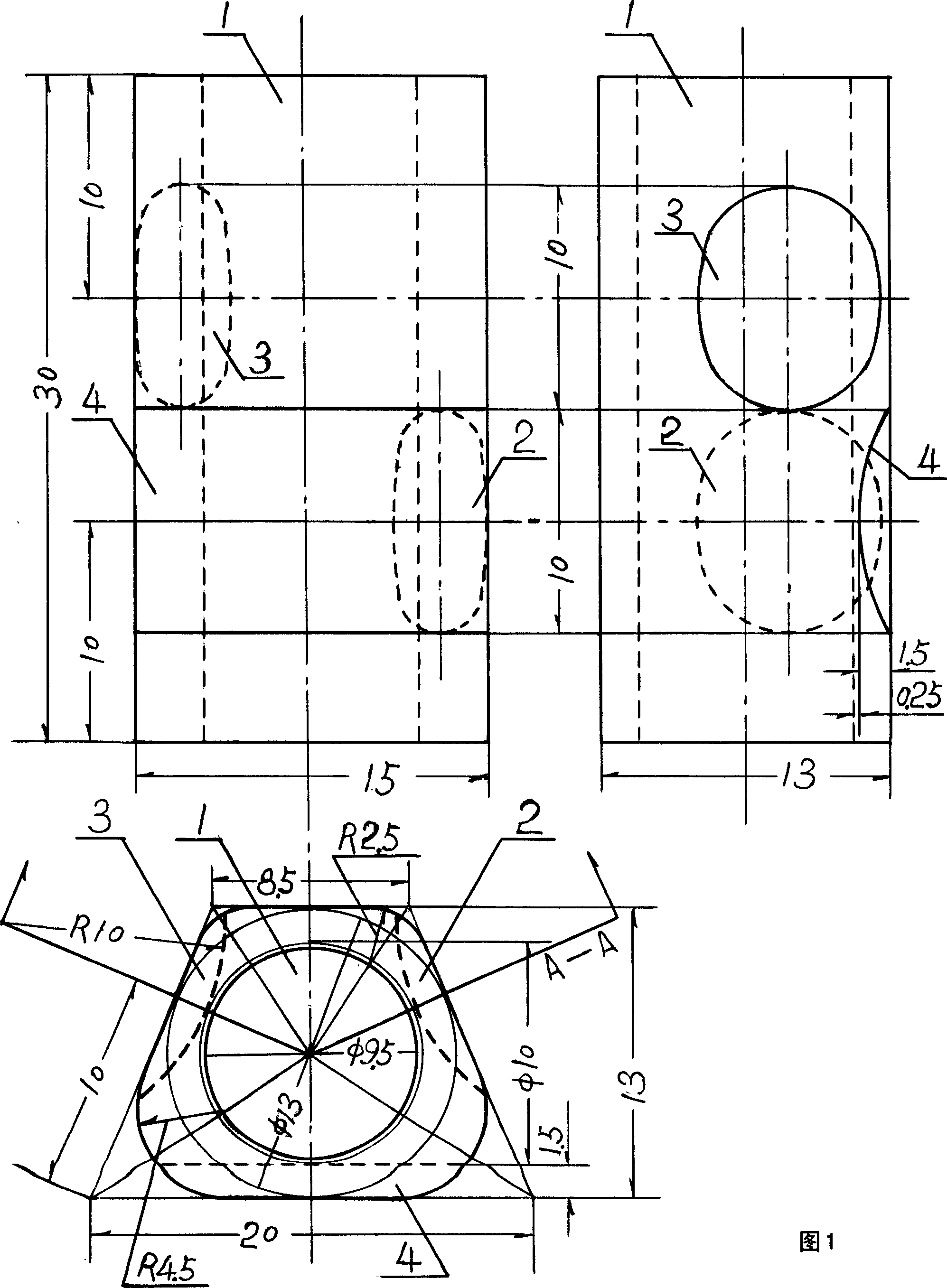 Apparatus for correcting holding posture of hard-tipped pen writing