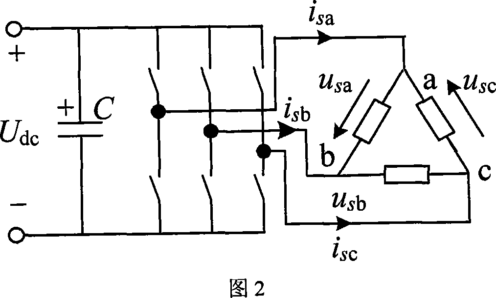 Low-voltage high-voltage generated three-phase asynchronous motor DC power generation system