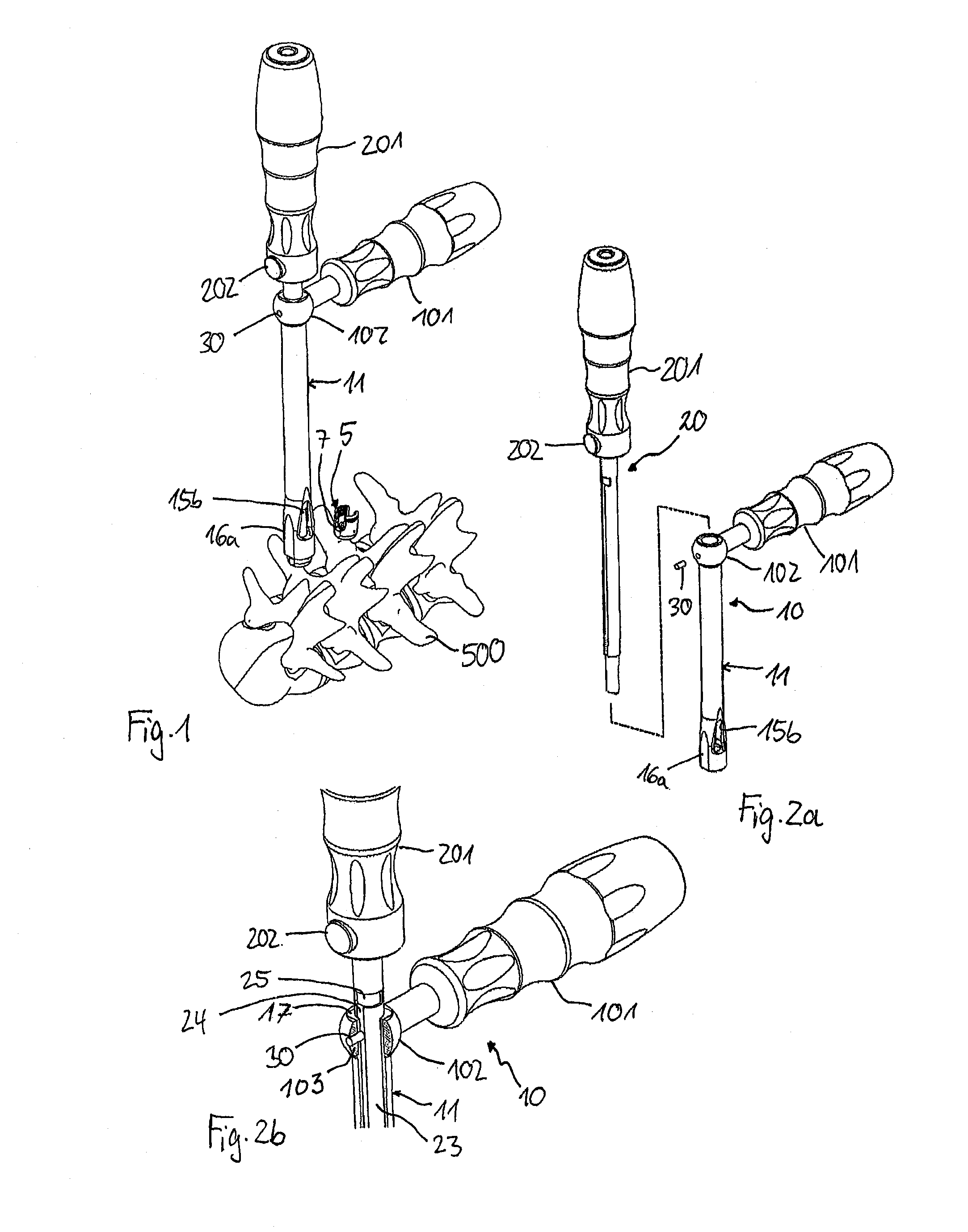 Instrument for use with a polyaxial bone anchoring device and system including the instrument and a polyaxial bone anchoring device