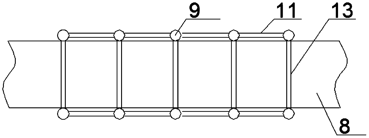 Building structure formed by connecting prefabricated wall boards through dense ribs and constructing method of building structure