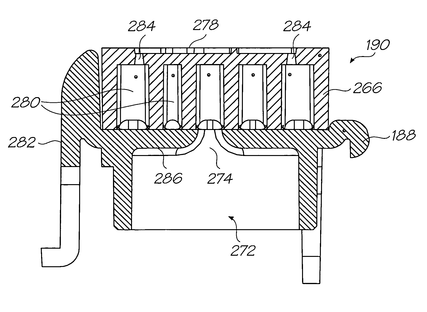 Printhead cartridge with bracing for reducing structural deflection