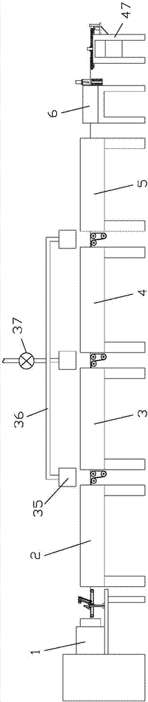 Window glass sealing rubber strip production line with automatic winding function