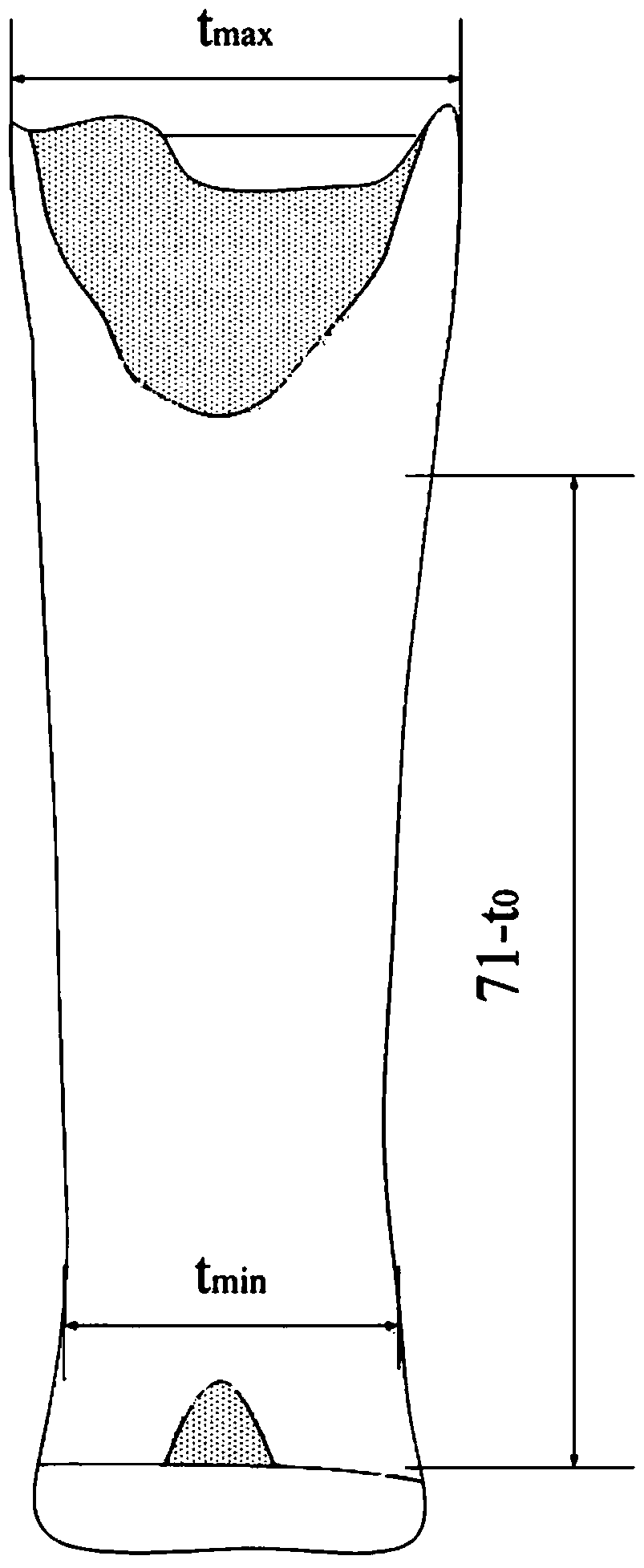 The method of judging the plastic index of materials in rapid deformation by using dwtt test