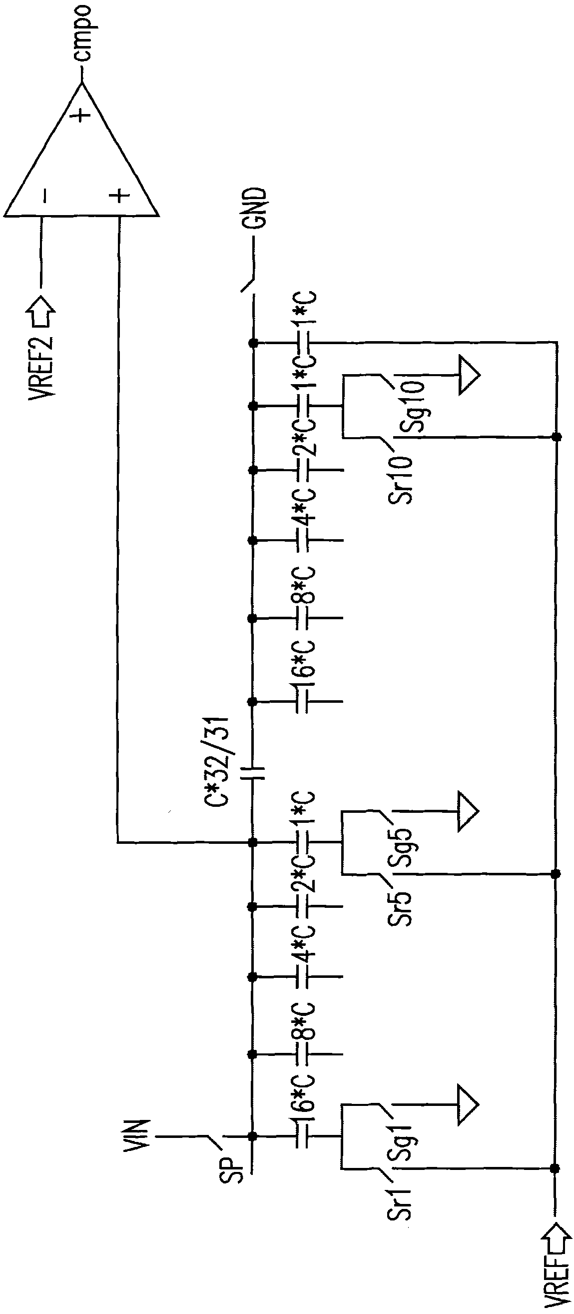 Successive approximation analog-digital converter and method thereof