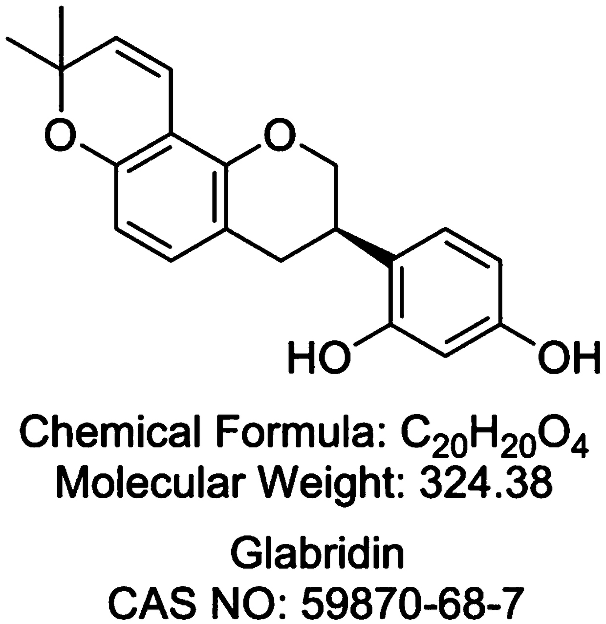 Glabridin preparation method, glabridin prepared according to glabridin preparation method and cosmetics