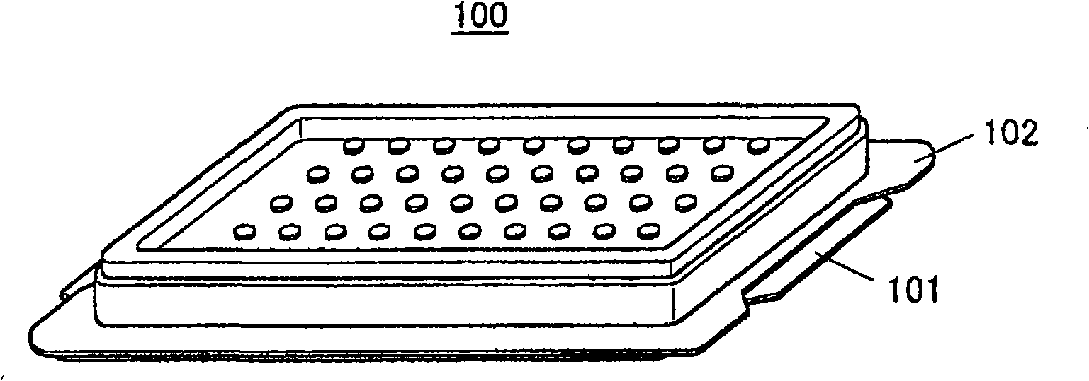 Optical products storing container