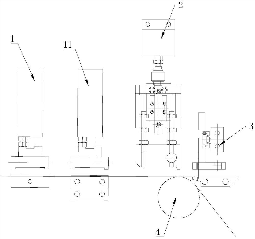 Novel point valve device point ironing pressure feeding structure