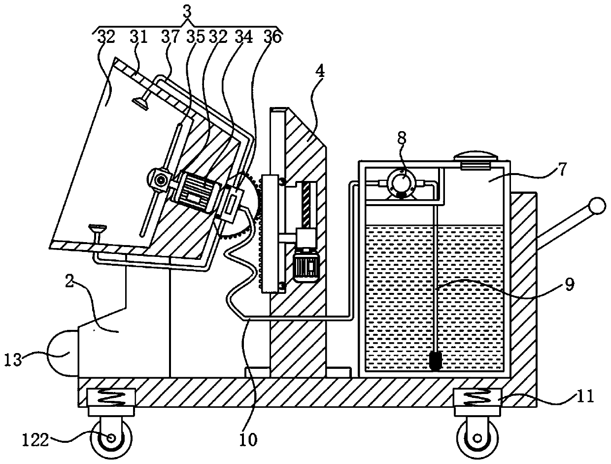 Method and device for dust removal in tunnel construction