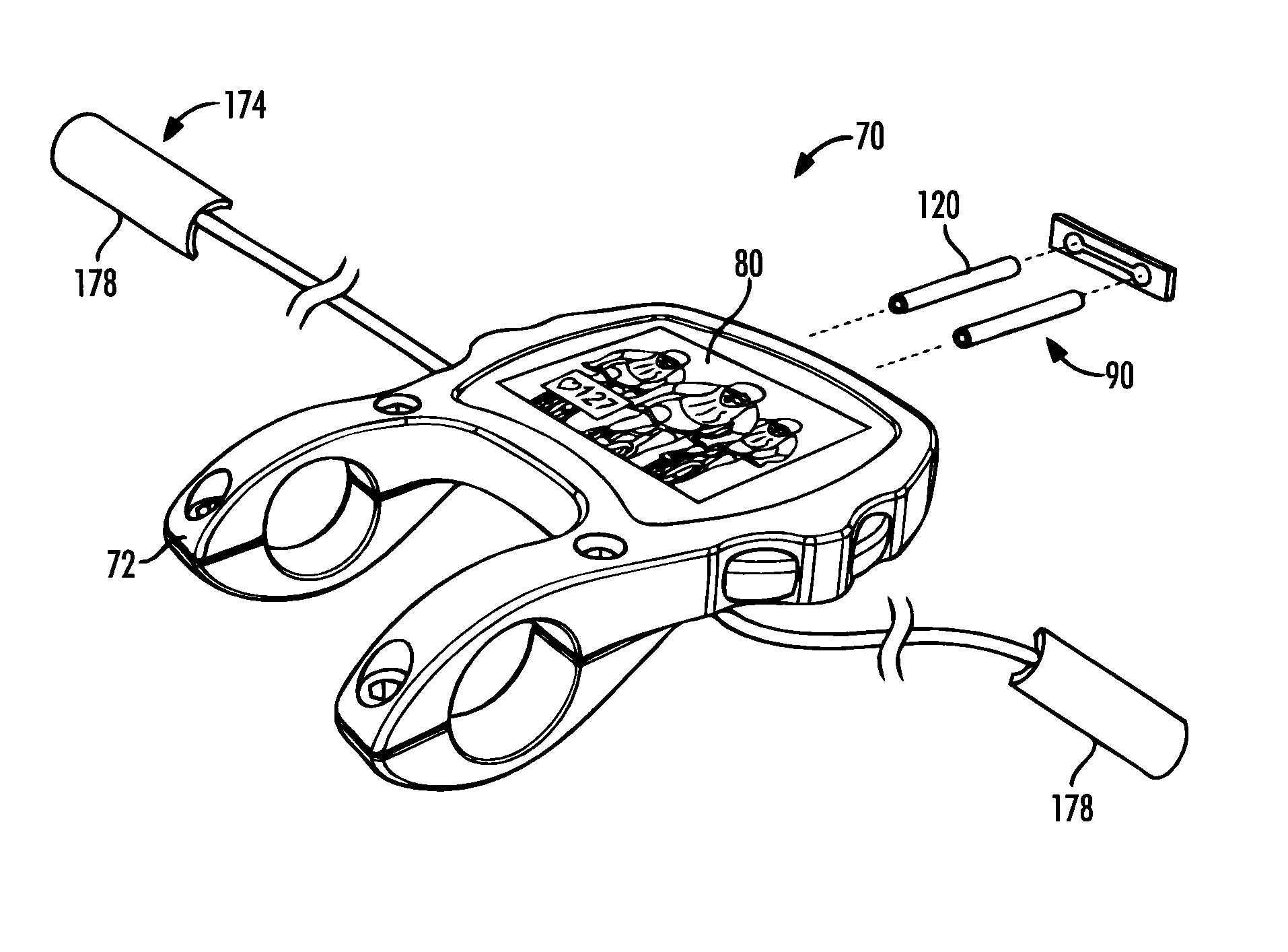 Rear-view display system for a bicycle