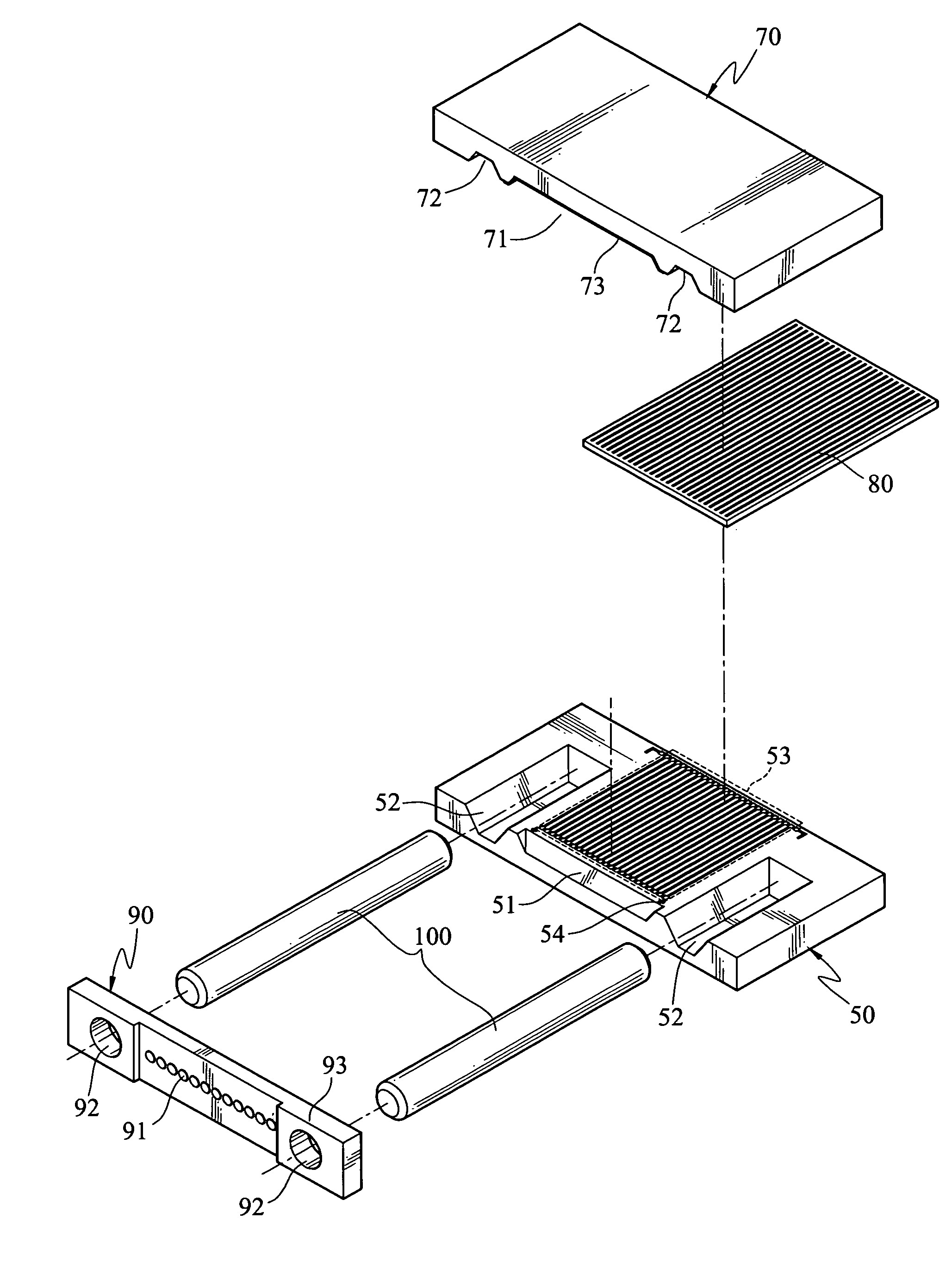 Parallel optical subassembly module structure