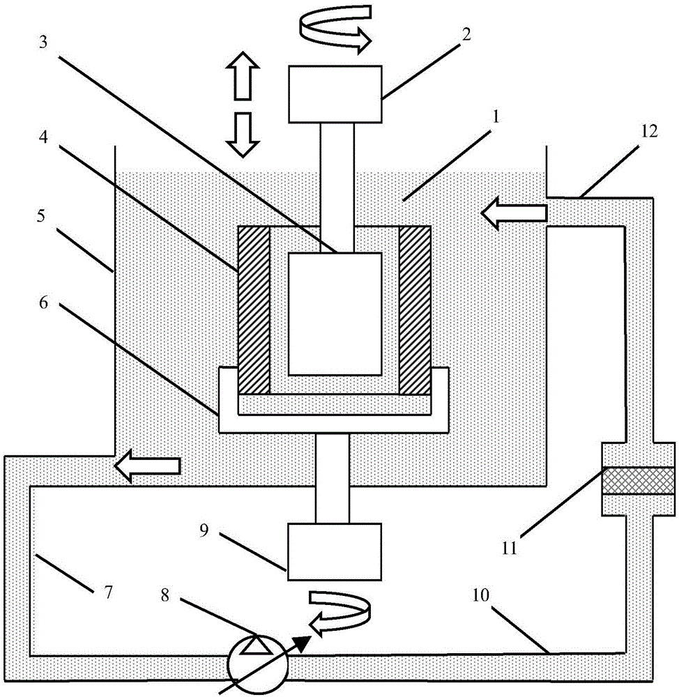 Inner hole wall polishing device based on non-Newtonian fluid shear thickening mechanism