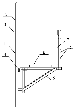 Annular hanging platform for mounting stove shell of hot-blast stove, and mounting and dismounting method thereof