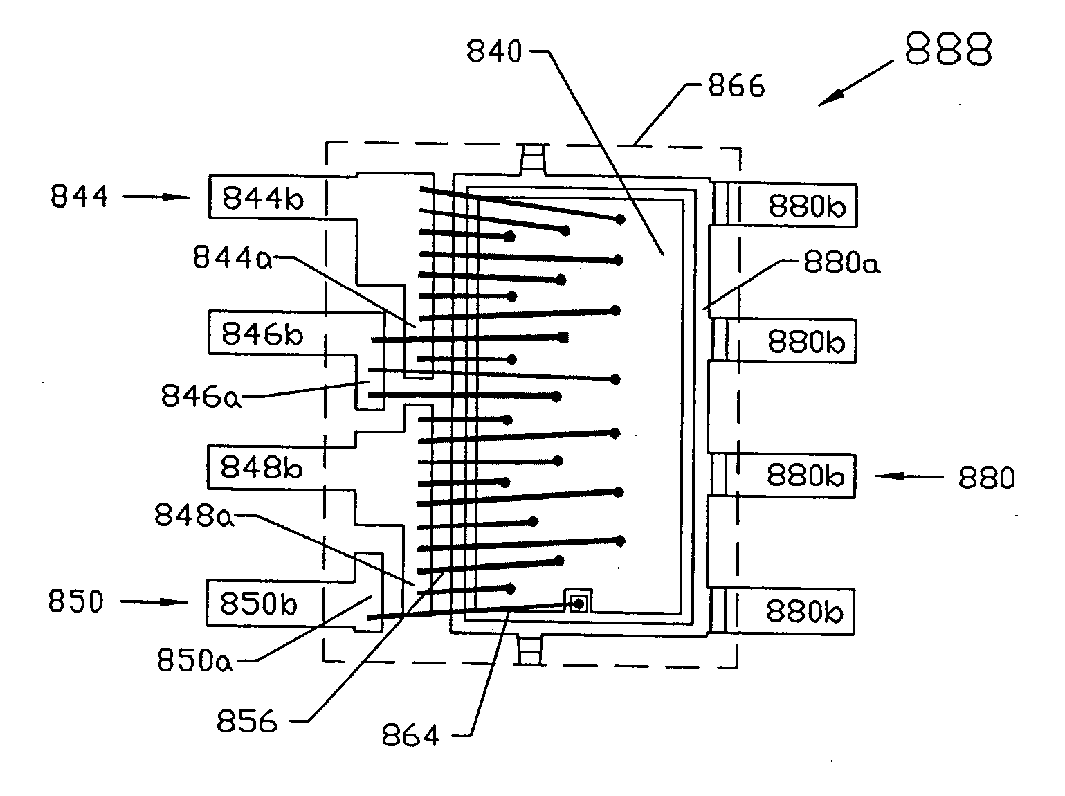 Integrated circuit package for semiconductor devices with improved electric resistance and inductance