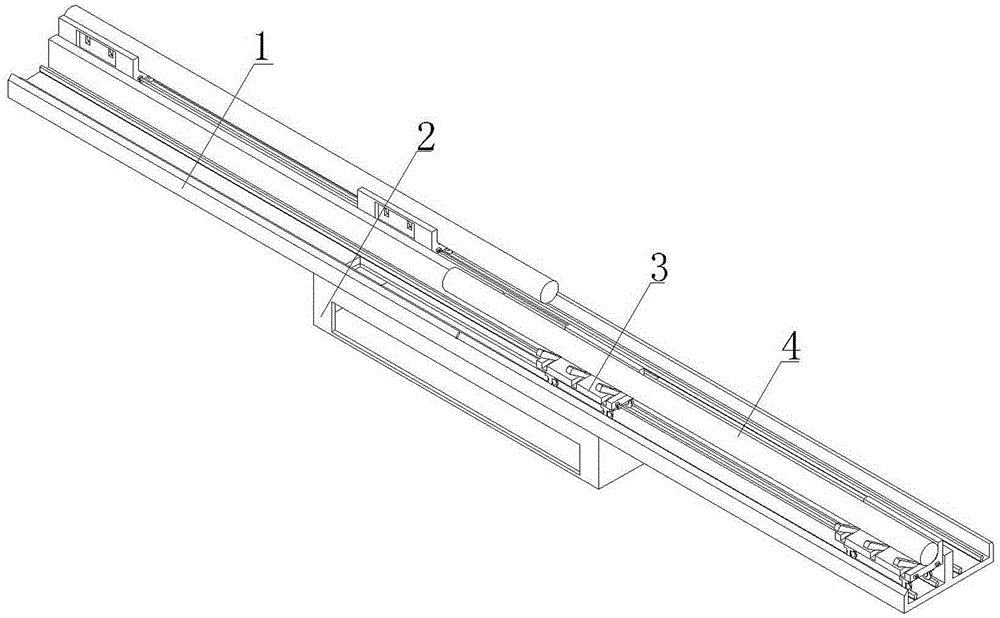 Aluminum bar constant-distance cutting and transporting mechanism