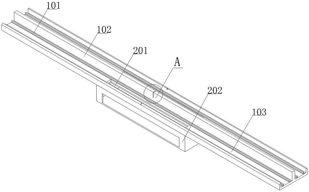 Aluminum bar constant-distance cutting and transporting mechanism