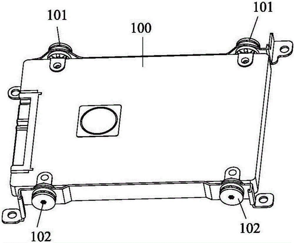 Working method for jig for locking or detaching screws on side faces in two directions