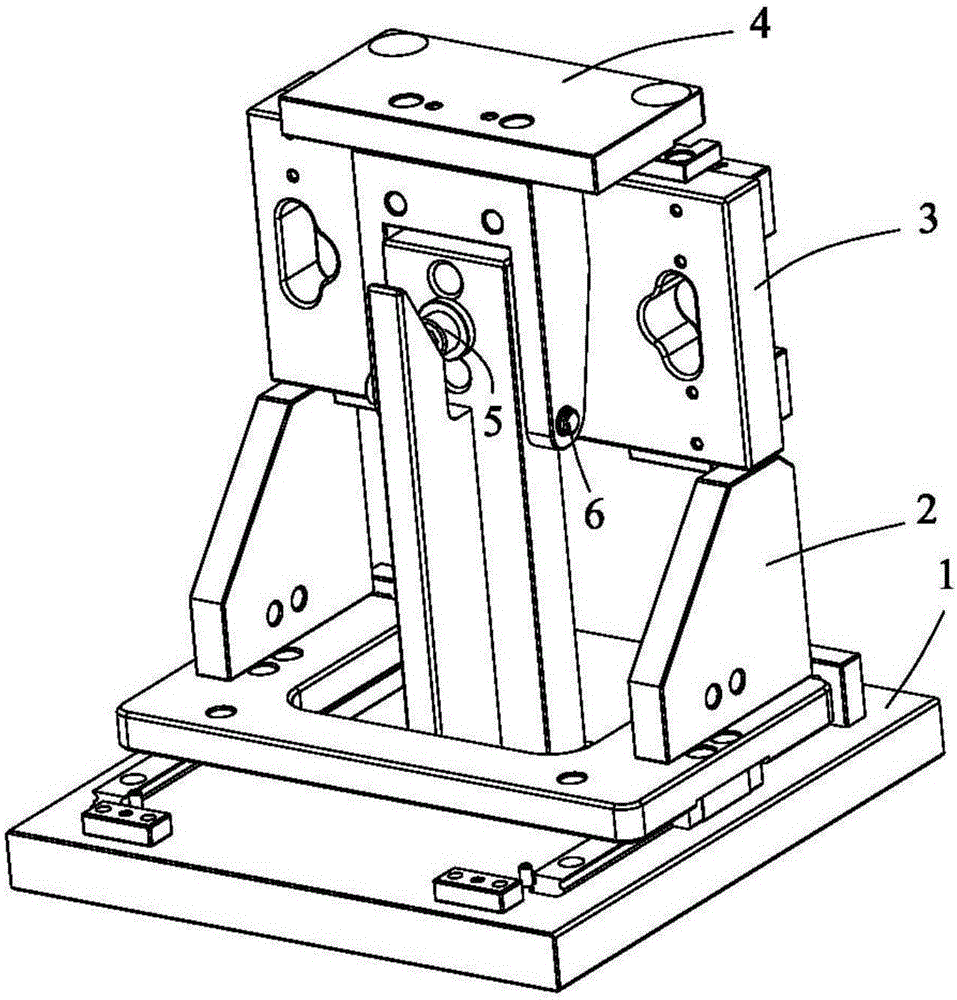 Working method for jig for locking or detaching screws on side faces in two directions