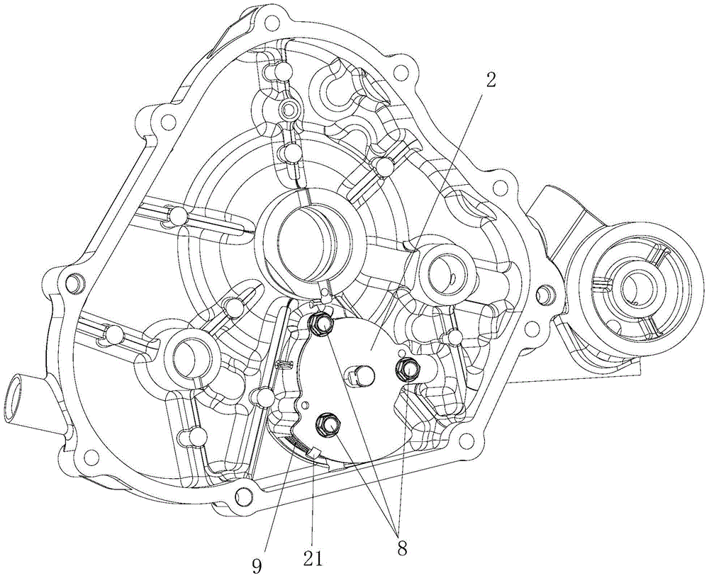 Gasoline engine pressure lubrication system and its gasoline engine