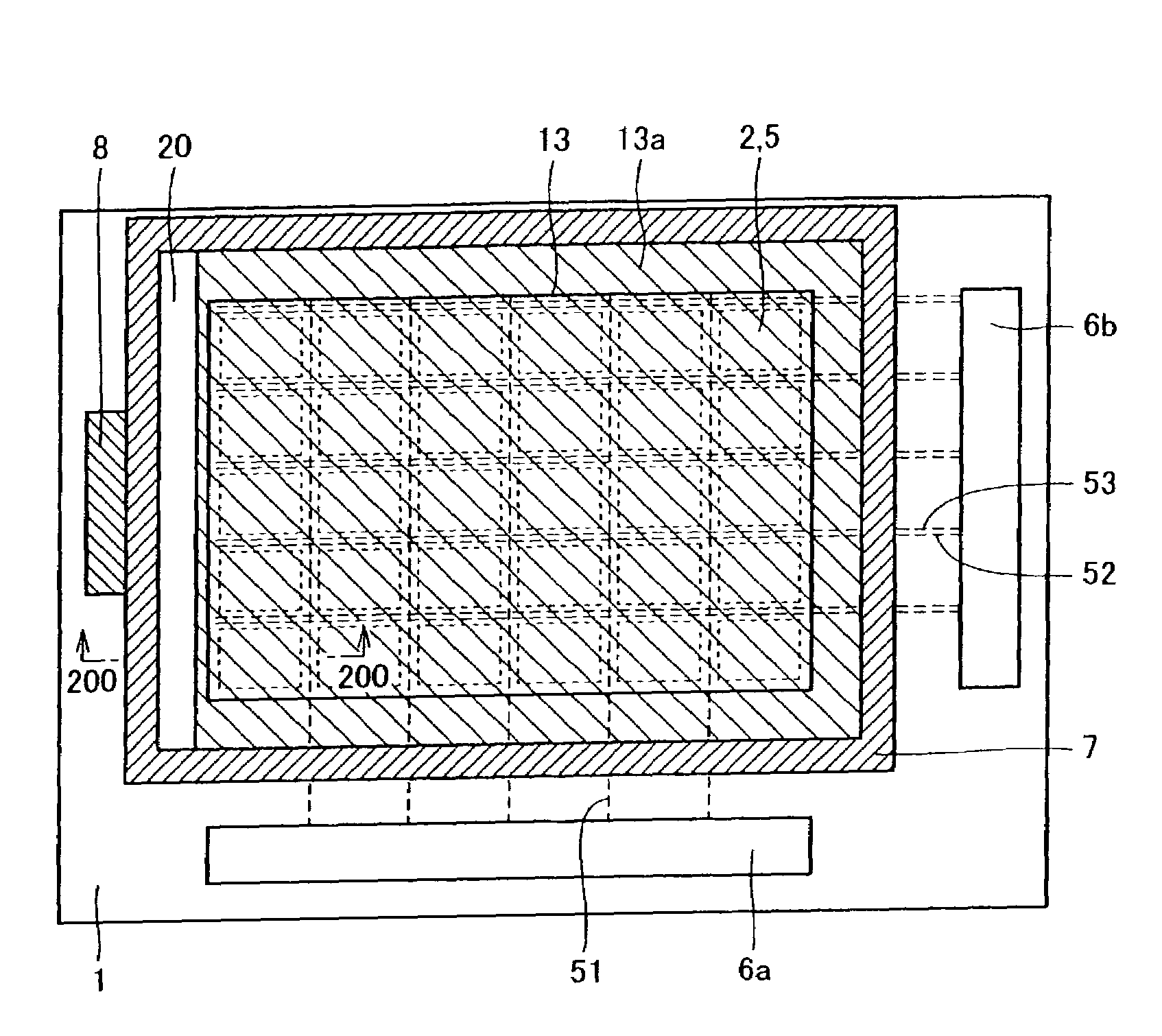 Display device with reduced deterioration of emission layer
