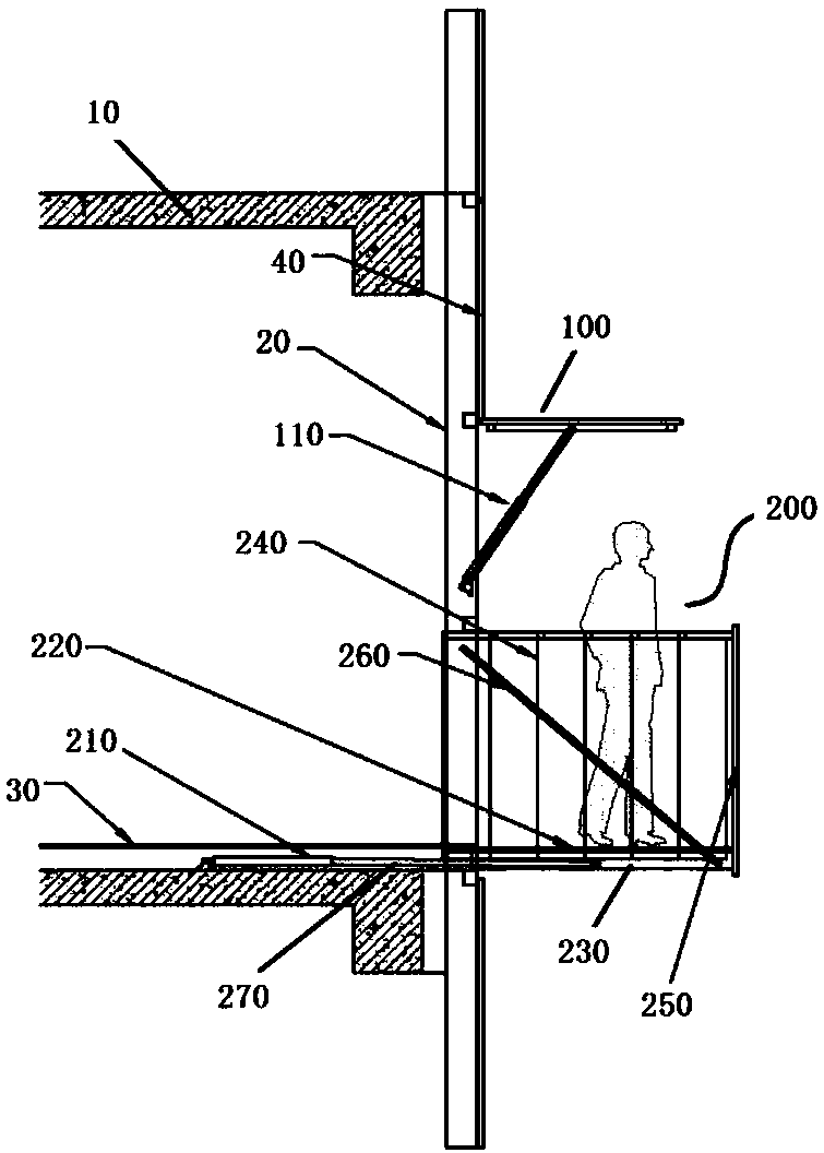 Retractable-type window body for balcony