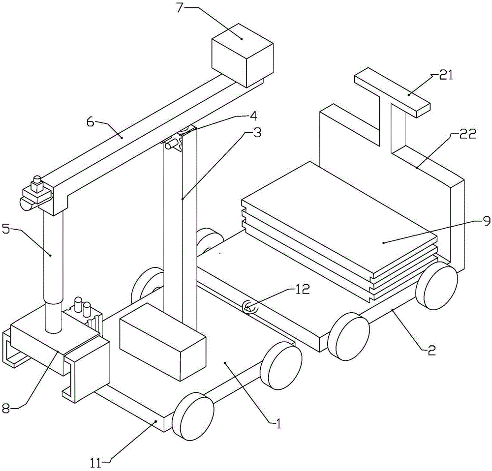 Disassembling and assembling apparatus for cable trench cover plate