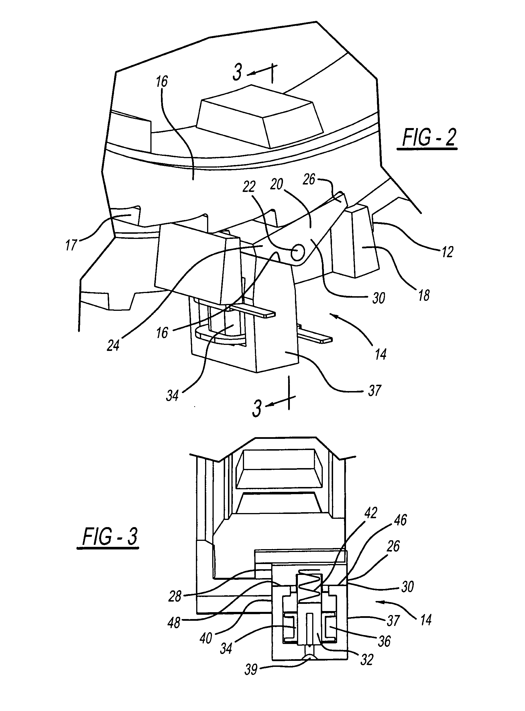 Electric actuator module for selectable clutch