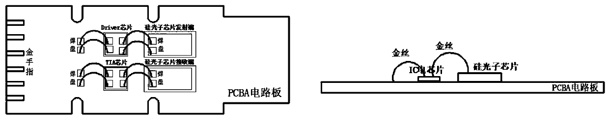 Packaging structure and packaging method of silicon photonic optical module