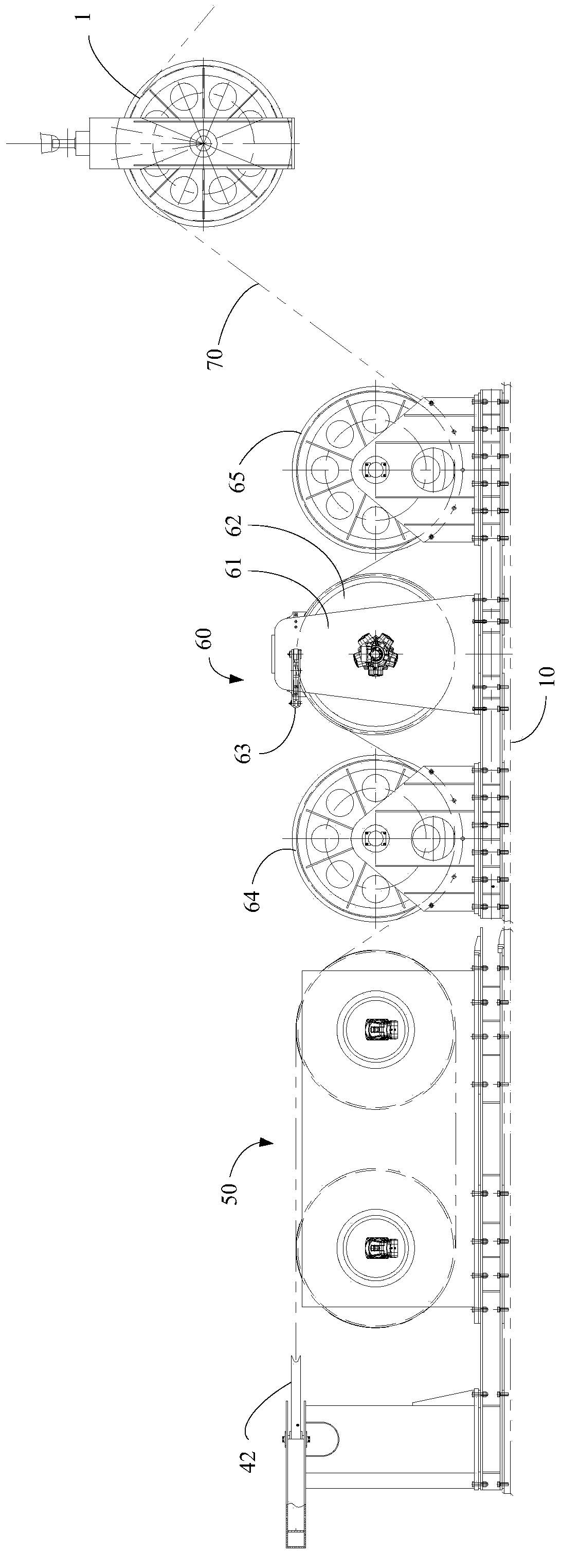 A cable winch system