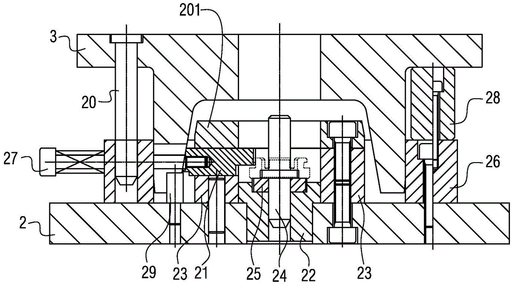 A method and device for forming a slotted self-locking nut