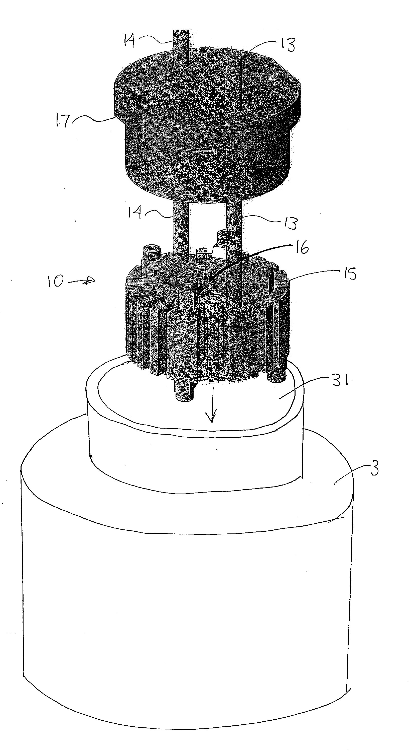 Method and system for acoustically treating material