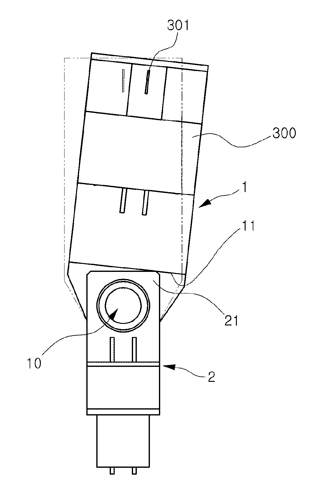 Headshell and tonearm for mounting cartridge of audio turntable and audio turntable comprising same